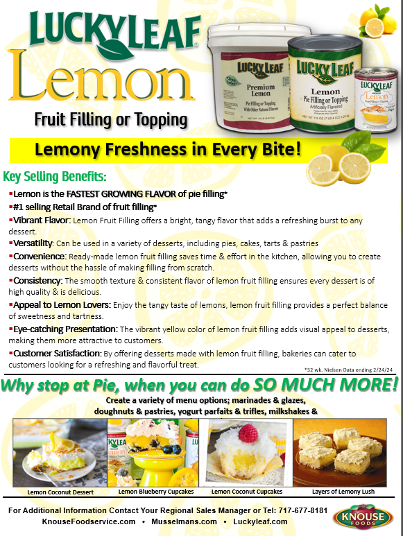 Lemon Fruit Filling or Topping